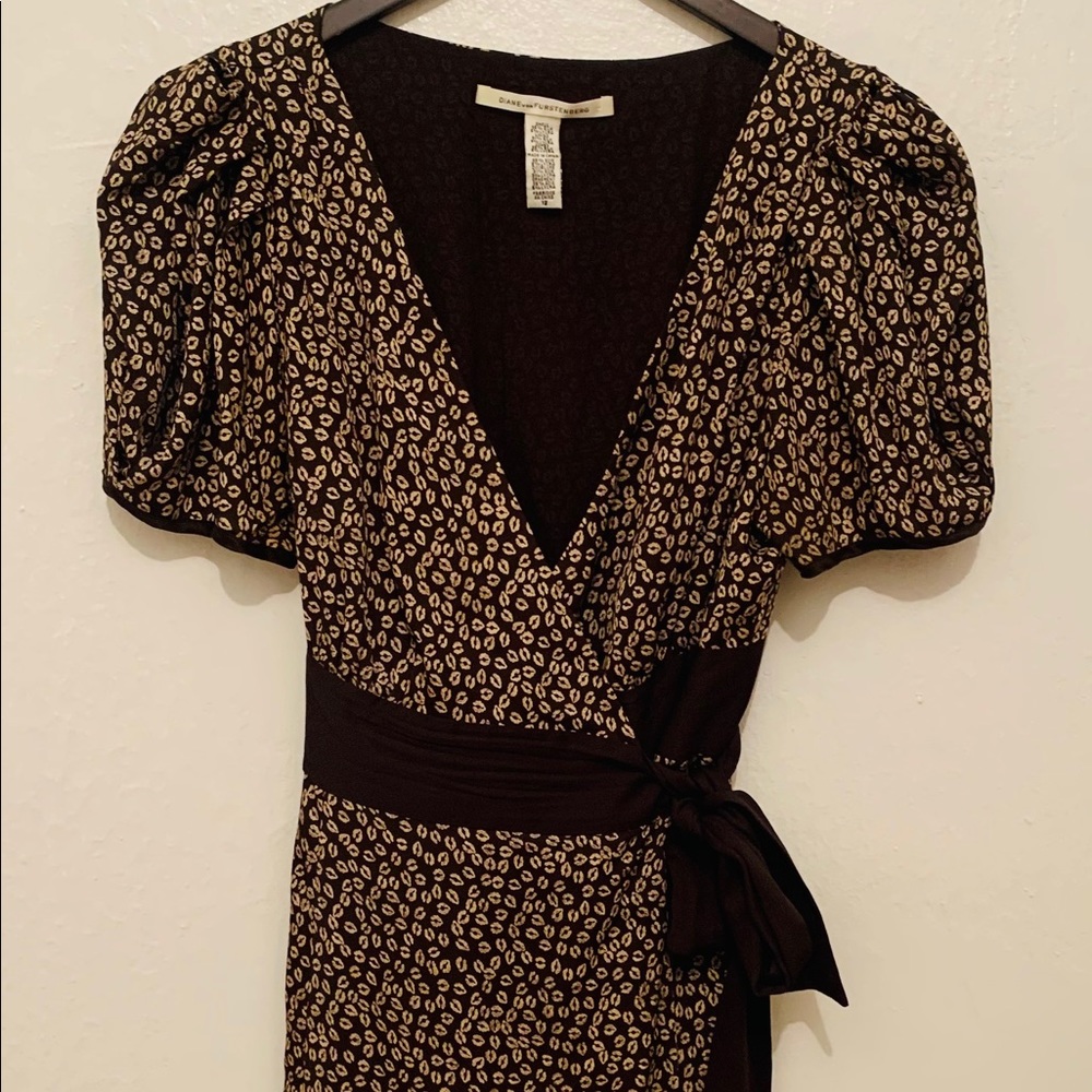 DVF Artie Print Wrap Dress